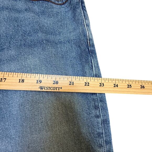 Abercrombie & Fitch Vintage Stretch 90s Straight Jeans Mens 40x30 Blue - Picture 5 of 9